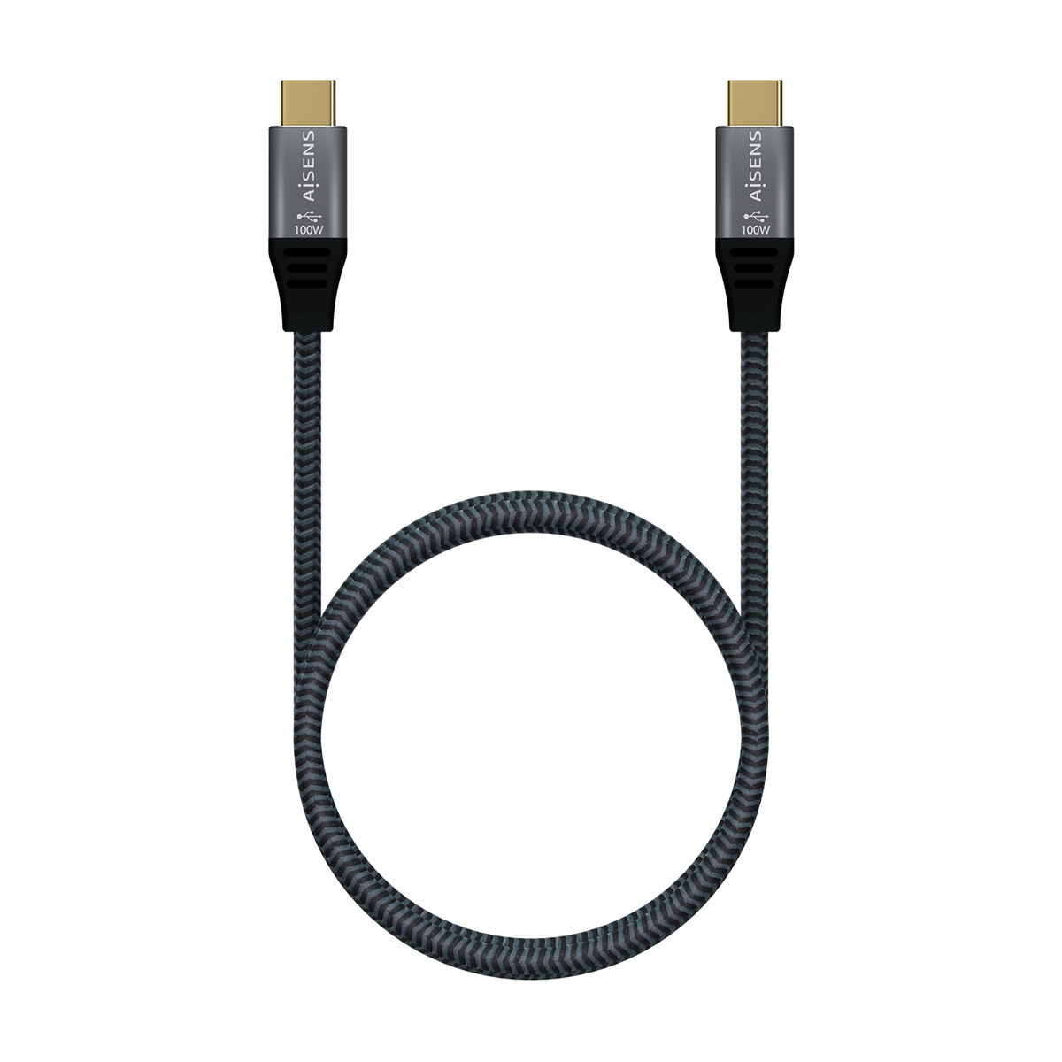 USB-C to USB-C Cable Aisens A107-0634 Grey 2 m